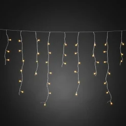 LED lysgardin ice rain amber transp. 5m