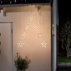 LED lysgardin stjerner 70-flg.
