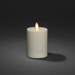 LED-lys IP44 cremehvid glat Højde 13 cm
