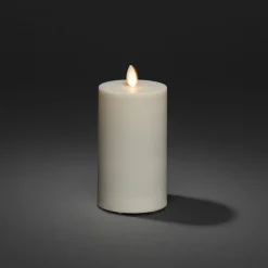 LED-lys IP44 cremehvid glat Højde 18 cm