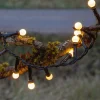 LED-lyskæde Berry Mini med timerfunktion hvid