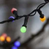 LED-lyskæde Berry Mini med timerfunktion farverige
