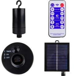 LED-lyskæde CADENA, 2.500 K, sort, 10 lyskilder, 10 m