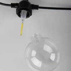 LED-lyskæde CADENA, RGB, sort, 10 lyskilder, 10 m