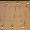 LED-lyskæde Garlands, længde 1000 cm, sort, 10 lyskilder.
