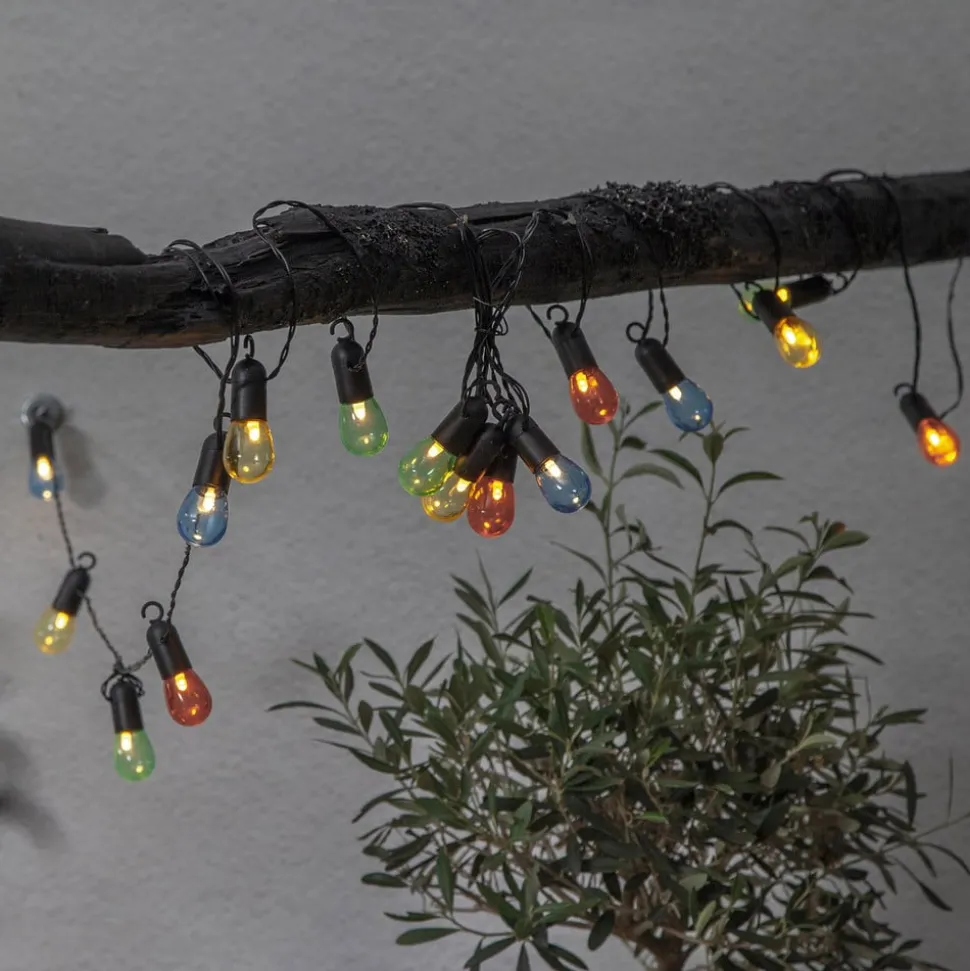 LED-lyskæde Small Hooky, farverige