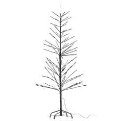 LED-lystræ, sort, 150 cm
