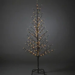 LED-lystræ, sort, 150 cm