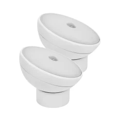 LED-natlampe Nova, sensor, hvid, plast, 2-pak