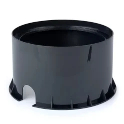 LED nedgravningslampe Gea, Ø 18 cm, 3000K, stål