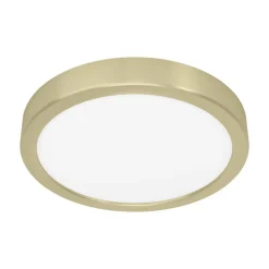LED-panel til overflademontering Fueva 5 IP20 830 messing Ø21cm