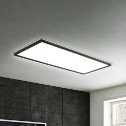 LED-panel til overflademontering Slim 58x20cm on/off 4.000K sort