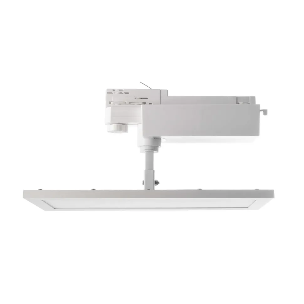 LED-panel TRACK LIGHT, hvid, 3-faset, 3.000 K, tænd/sluk