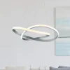 LED-pendel Course, mat nikkel, 3.000 K, Ø 60 cm, metal