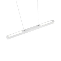LED-pendellampe Paros DUOline, bjælke, hvid mat