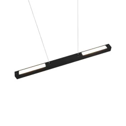 LED-pendellampe Paros DUOline, bjælke, sort