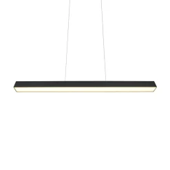 LED-pendellampe Paros DUOline, bjælke, sort