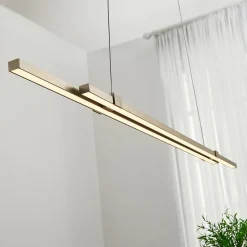 LED-pendellampe Tymon i bjælkeform, smal, udtræk