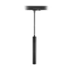 LED-pendel Slim 1-fase skinne, sort, aluminium, 5 W, 2.700 K