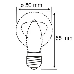 LED-plantepære E14 R50 4W