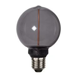 LED-pære DecoLED One G80 E27 2W sort 1800K 3-trins