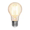 LED-pære, dråbe, E27, 8 W, 2.700 K, glødetråd, dæmpbar.