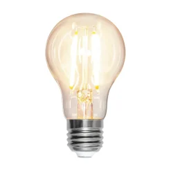 LED-pære, dråbe, E27, 8 W, 2.700 K, glødetråd, dæmpbar.