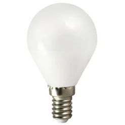 LED-pære dråbe TEMA, E14, 5W, 2.700 K, AC/DC