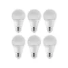 LED-pære E27 A60 4,9 W 3.000 K opal, 6 stk