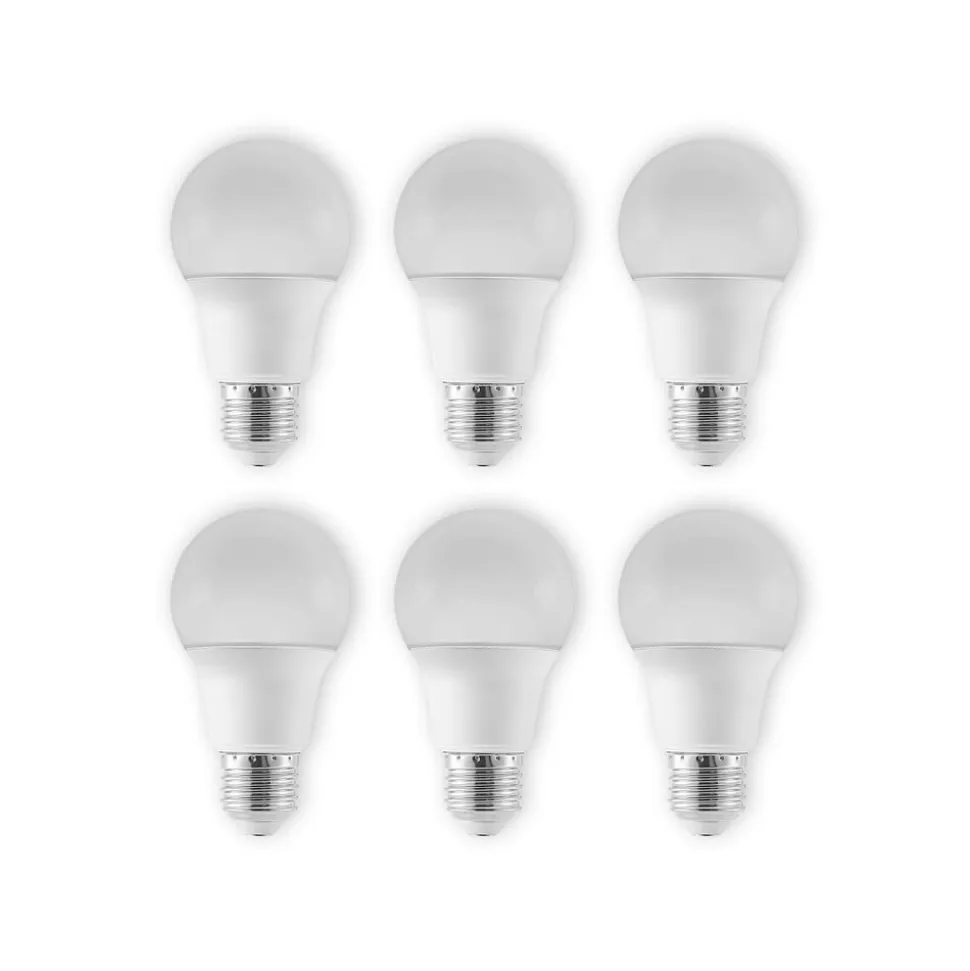 LED-pære E27 A60 4,9 W 3.000 K opal, 6 stk