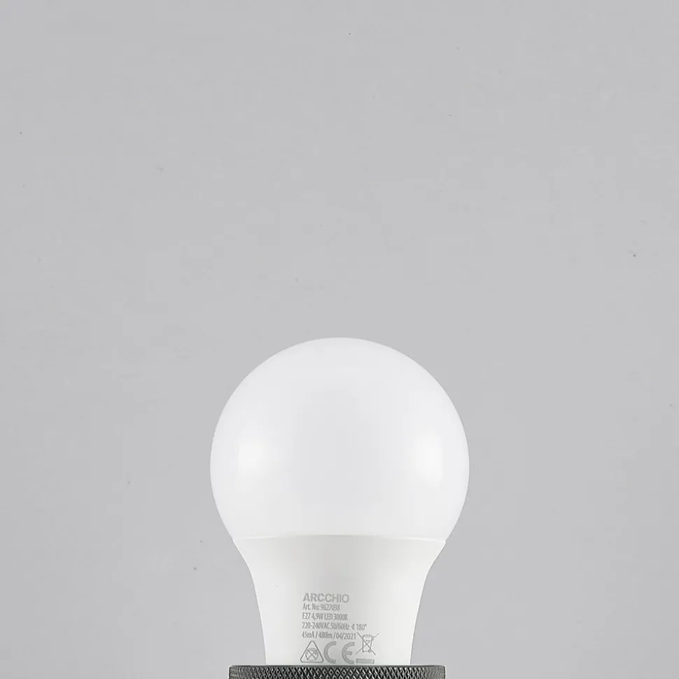 LED-pære E27 A60 4,9 W 3.000 K opal, 6 stk