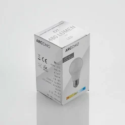 LED-pære E27 A60 4,9 W 3.000 K opal, 6 stk