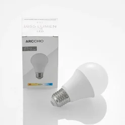 LED-pære E27 A60 9,5 W 3.000 K opal sæt med 10 stk