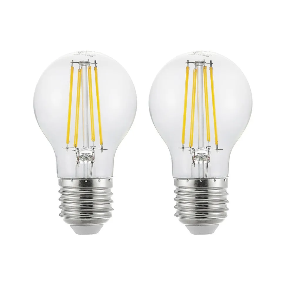 LED-pære E27 A60 6,5 W 827 3-trins-dæmper, 2 stk