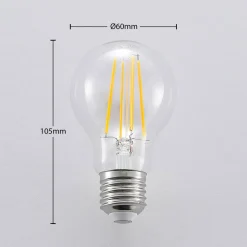 LED-pære E27 A60 6,5 W 827 3-trins-dæmper, 2 stk