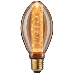 LED-pære E27 B75 4W Indre glød spiralmønster