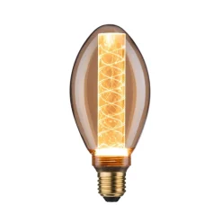 LED-pære E27 B75 4W Indre glød spiralmønster