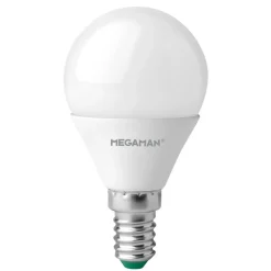 LED-pære E14 dråbe 4,9W, opal, universalhvid