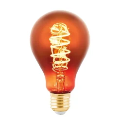 LED-pære E27 filament 4 W 2.000 K belagt kobber