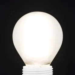 LED-pære, E27 G45, mat, 6W, 827, 720 lm, dæmpbar