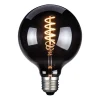 LED-pære, E27, G125, røgfarvet, 4 W, 1800 K, 60 lm