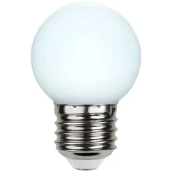 LED-pære E27 G45 til lyskæder, hvid 6.500K