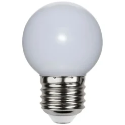 LED-pære E27 G45 til lyskæder, hvid 6.500K