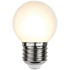LED-pære E27 G45 til lyskæder, hvid 2.700K