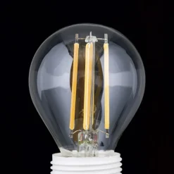 LED-pære E27 G45 4,5 W filament klar 827, dæmpes