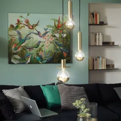 LED-pære E27 G125 827 6,5W Hovedspejl guld