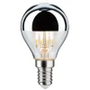 LED-pære E14 827 hovedspejl sølv 4,8W dæmpbar
