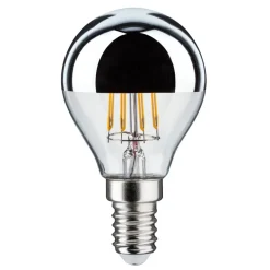 LED-pære E14 827 hovedspejl sølv 4,8W dæmpbar