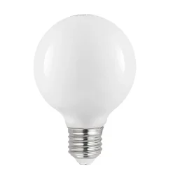 LED-pære E27 8W G80 2.700K dæmpbar, opal