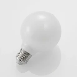 LED-pære E27 8W G80 2.700K dæmpbar, opal